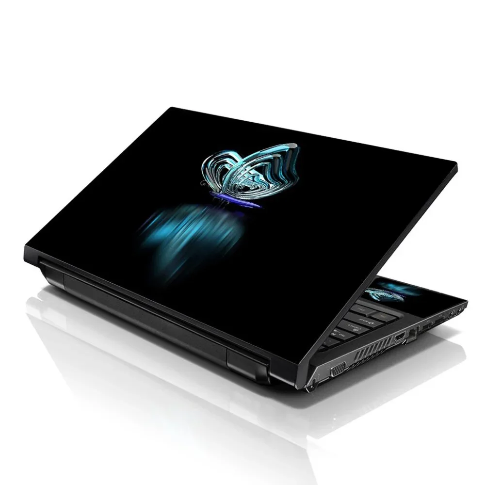 LSS 15.6 & 17.3 Inches Laptop Notebook Skin Sticker Decal - Neon Butterfly